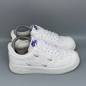 Nike Air Force 1 '07 LX White Silver Shoes‎ CT1990-100 Women’s Sz 6.5